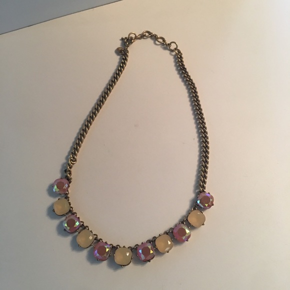 J. Crew iridescent pink and gold necklace - Picture 3 of 3